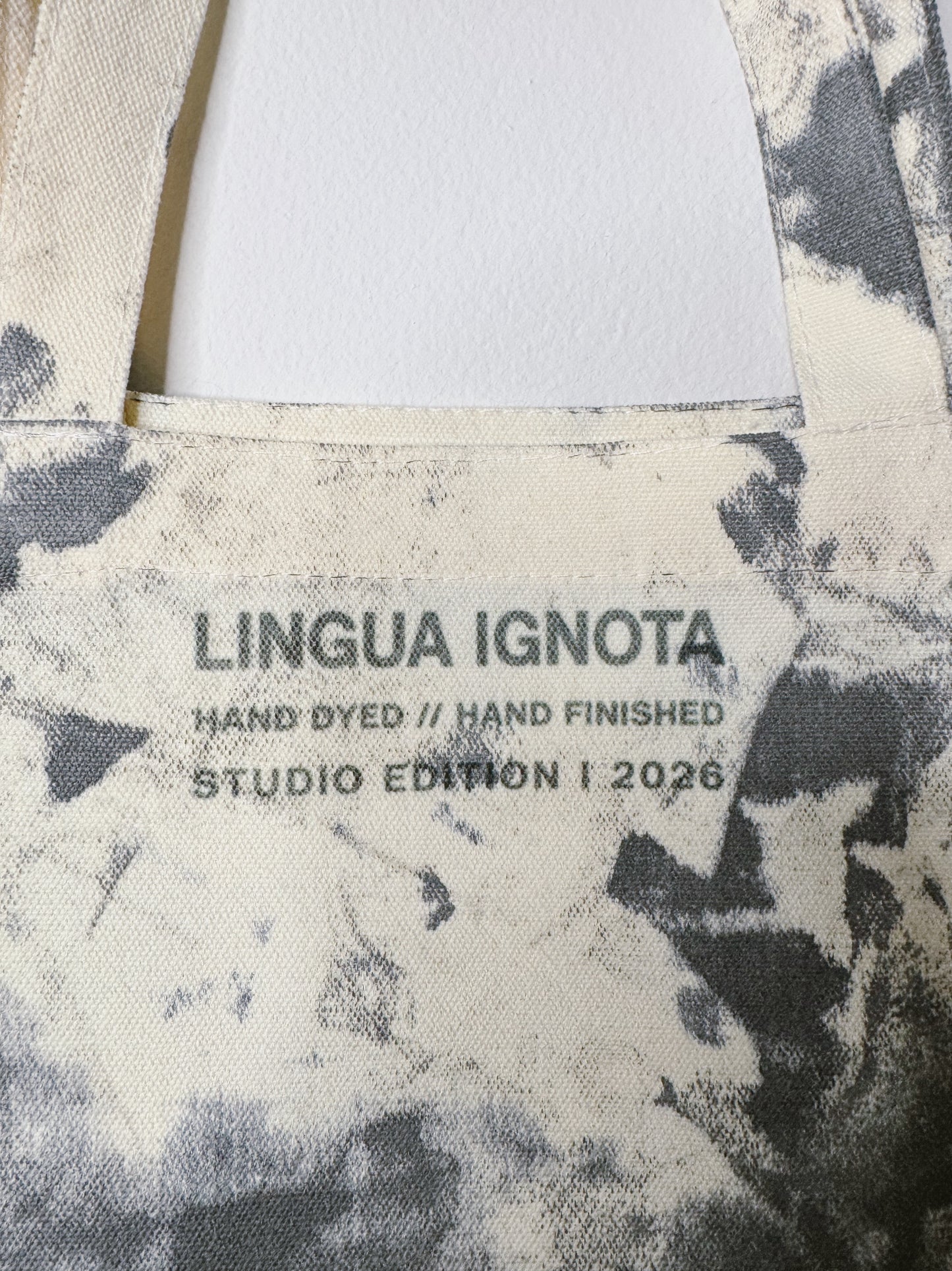LINGUA IGNOTA - ASHBLOTTER TOTE (STUDIO ED PRE-ORDER)